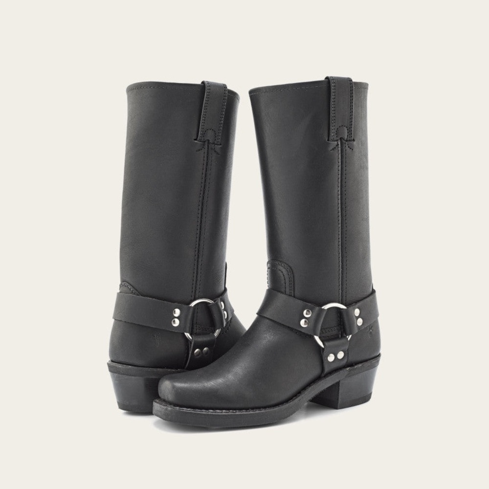 Frye Black Combat & Moto Boots